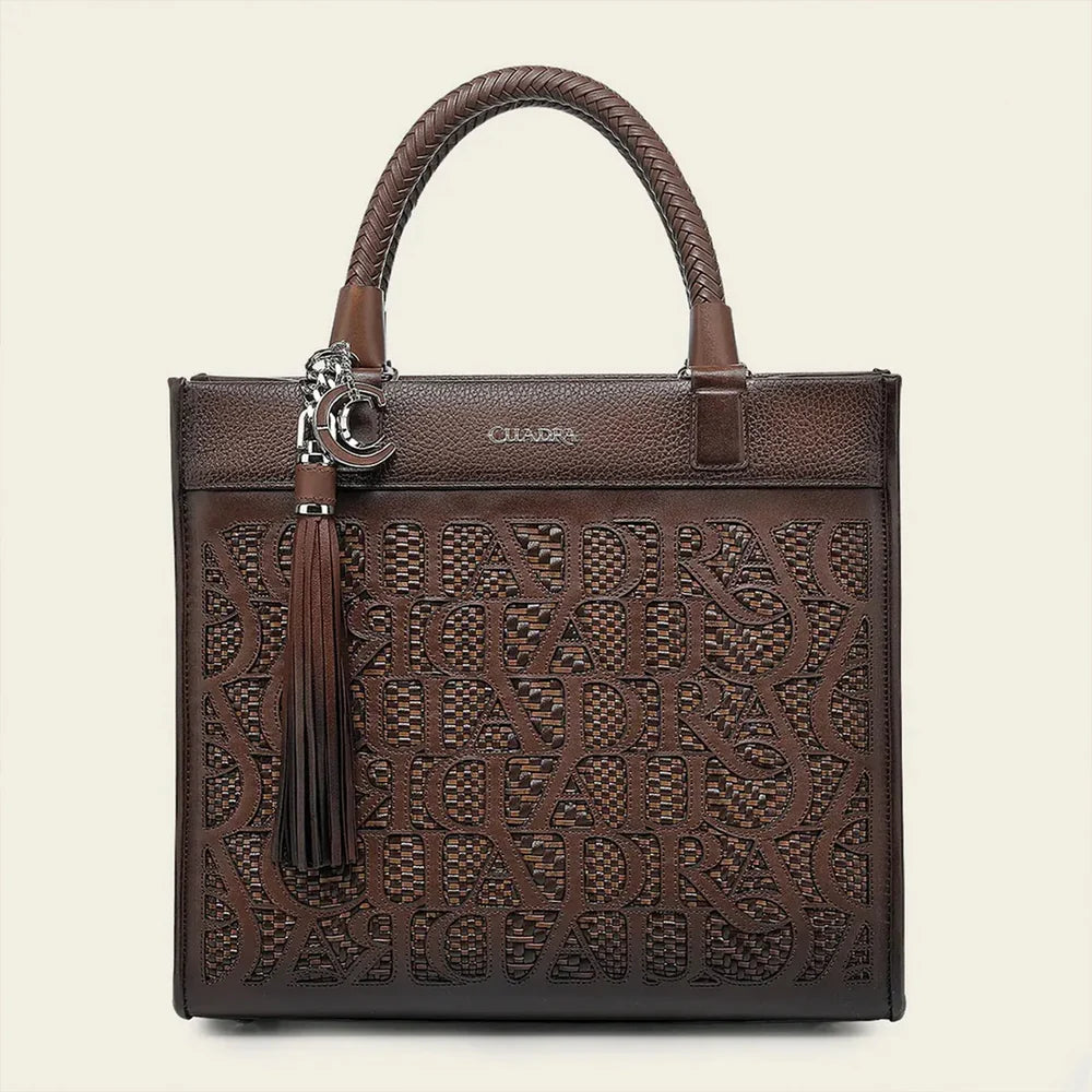 Cuadra Tote Laser Leather Bag – Azteca Miel