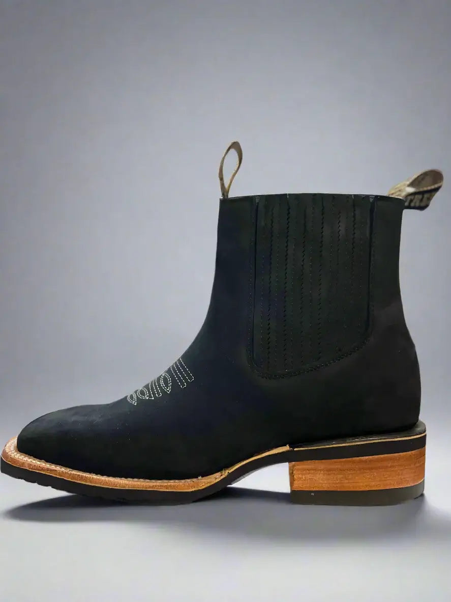 Potrero Men's Western Ankle Boots, High-Quality Leather, Handcrafted for Daily Wear.
