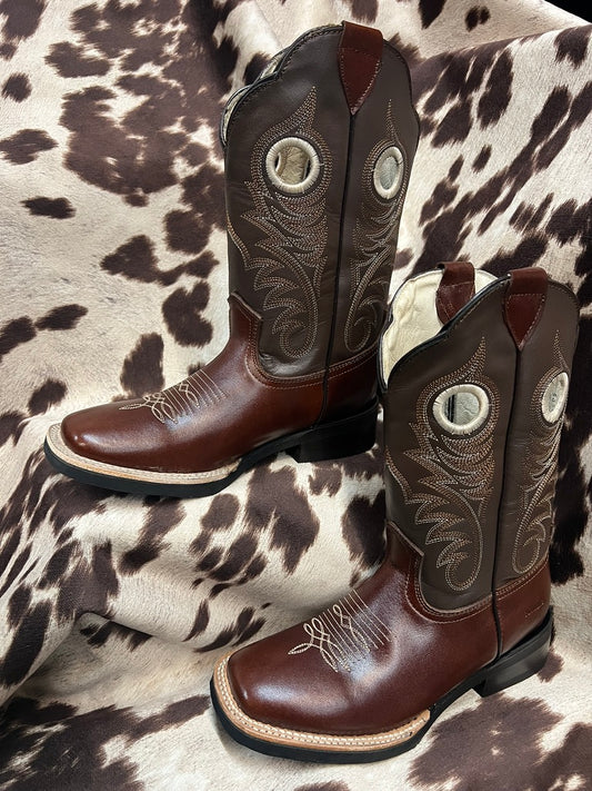 Potrero Pull Up Brown Leather Ankle Boot Vintage Style 300