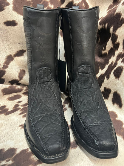 Cuadra Dusty Black Elephant Leather Boot Style CU722