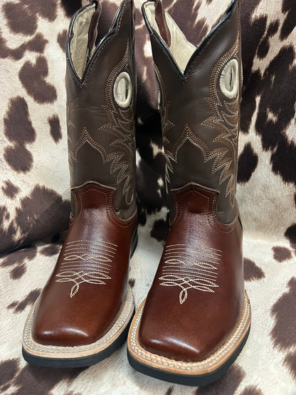 Potrero Pull Up Brown Leather Ankle Boot Vintage Style 300