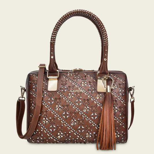 Cuadra Brown Western Leather Handbag – DU352