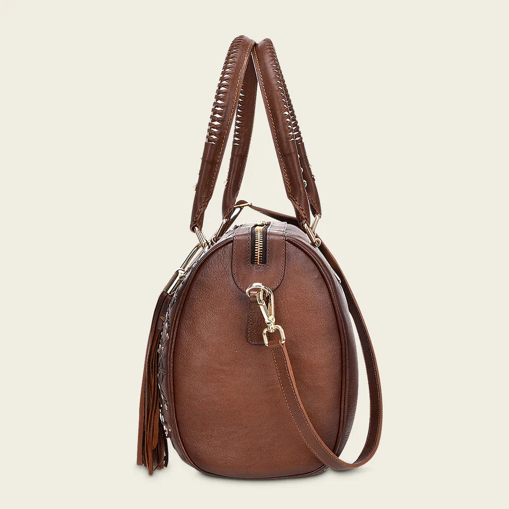 Cuadra Brown Western Leather Handbag – DU352