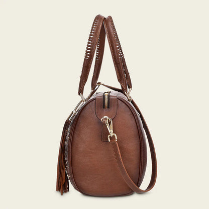 Cuadra Brown Western Leather Handbag – DU352