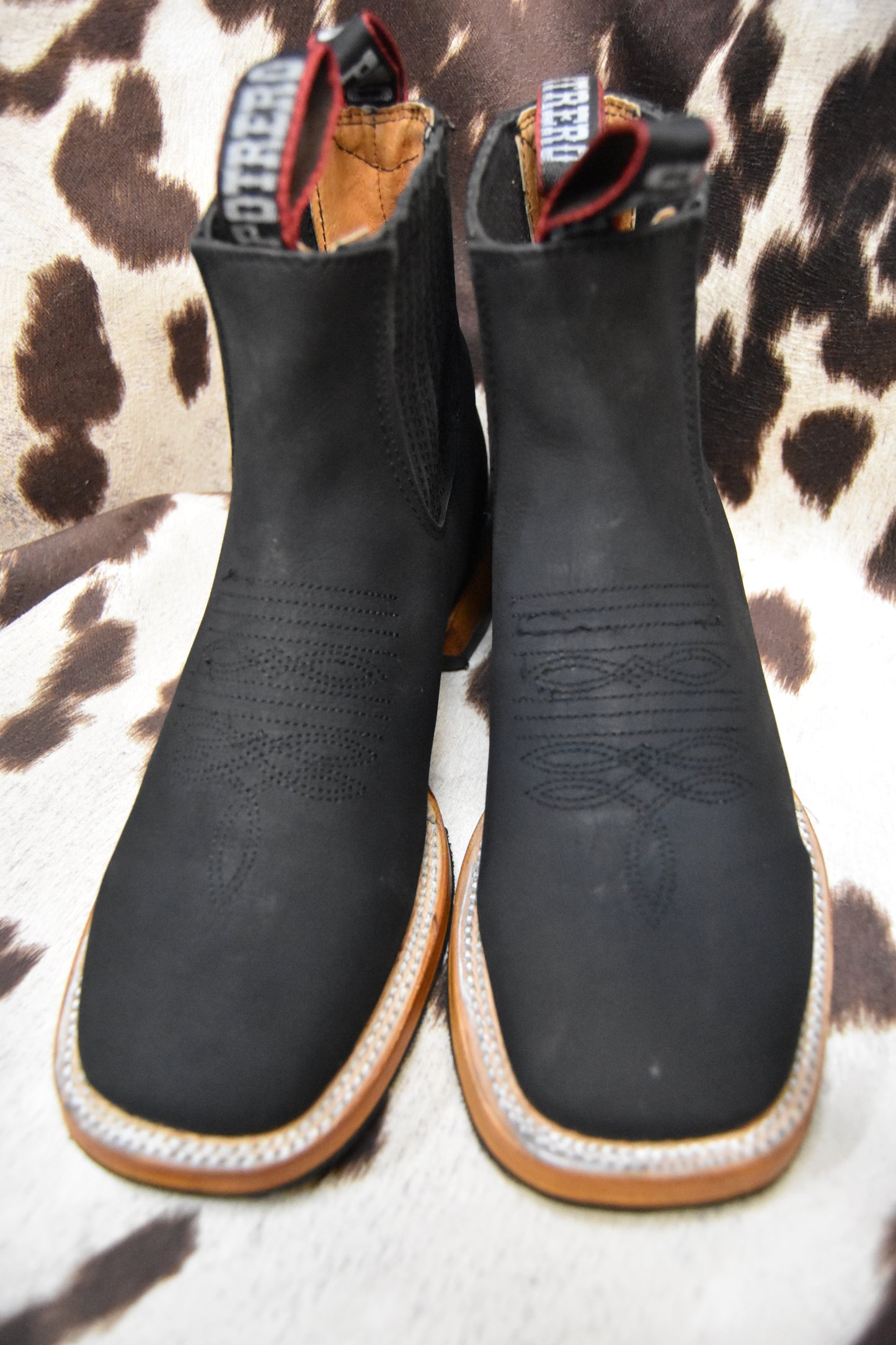 Potrero Black Nubuck Leather Ankle Boot Style 395