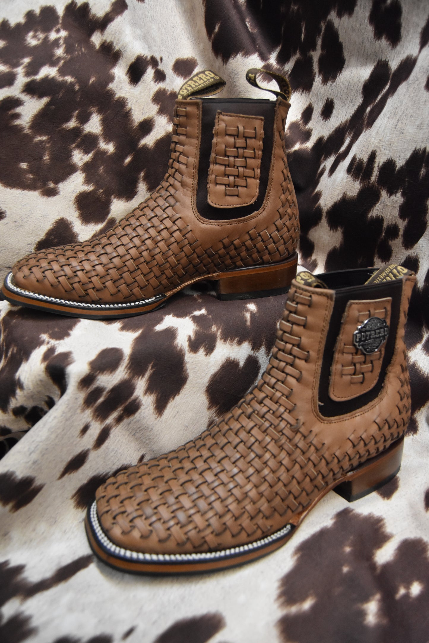 Potrero Crazy Horse Petatillo Leather Ankle Boot Style 912