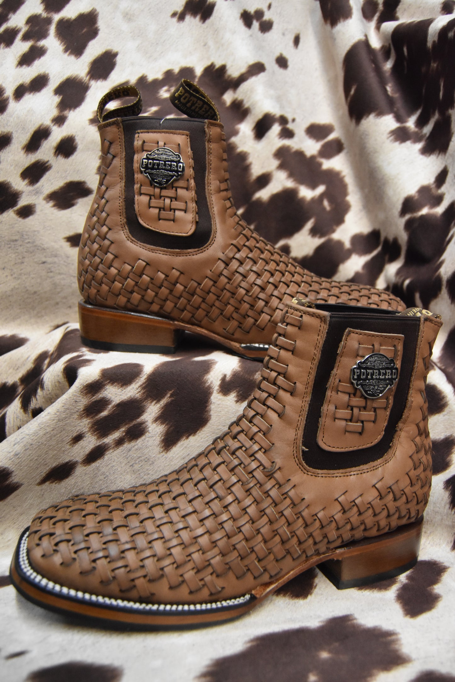 Potrero Crazy Horse Petatillo Leather Ankle Boot Style 912