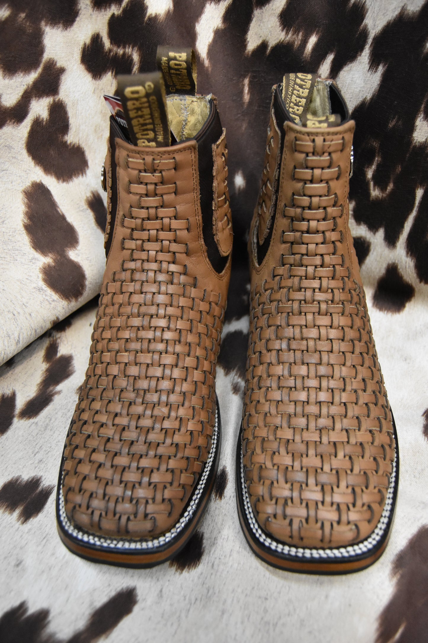 Potrero Crazy Horse Petatillo Leather Ankle Boot Style 912