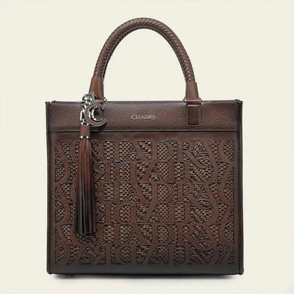 Cuadra Tote Laser Leather Bag – Azteca Miel