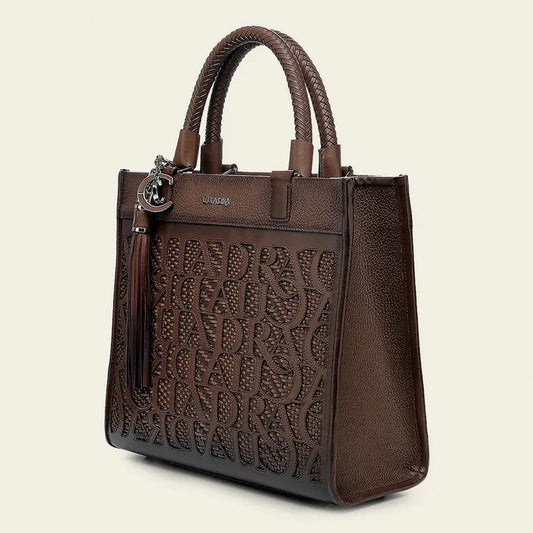 Cuadra Tote Laser Leather Bag – Azteca Miel