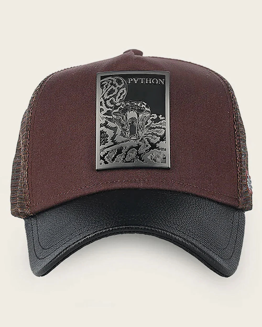 Cuadra Men’s Python Patch Snapback Cap – CC118