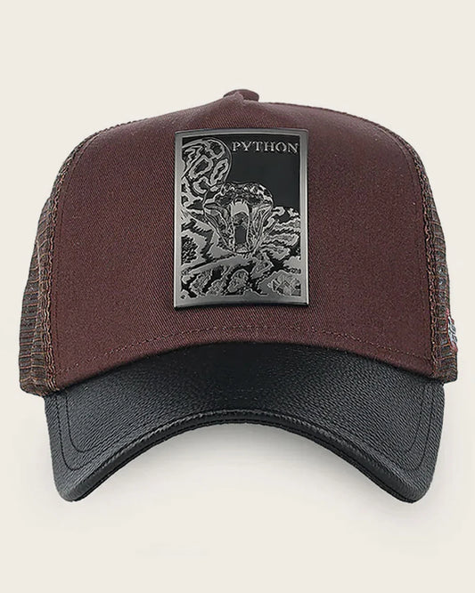 Cuadra Men’s Python Patch Snapback Cap – CC118